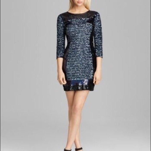 french connection sequin stripe dress NWT French Connection Anni Sequin Stripe Dress - 10